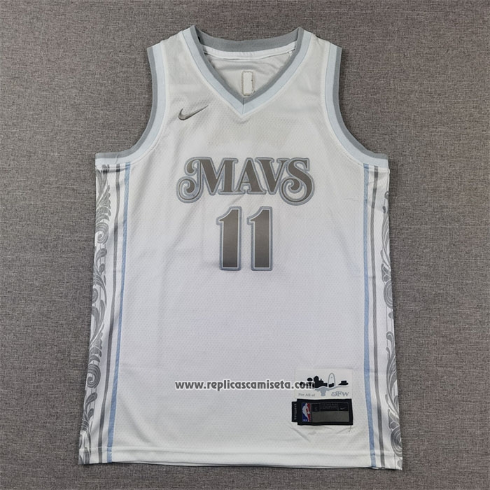 Camiseta Nino Dallas Mavericks Kyrie Irving #11 Ciudad 2024-25 Blanco